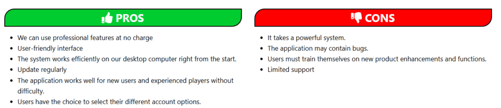 Pros & Cons